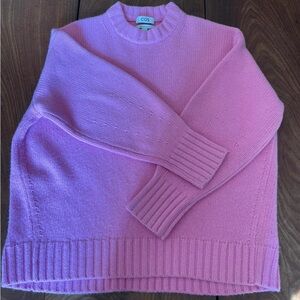 COS chunky cashmere pink color